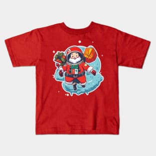 Astronaut Santa claus Kids T-Shirt